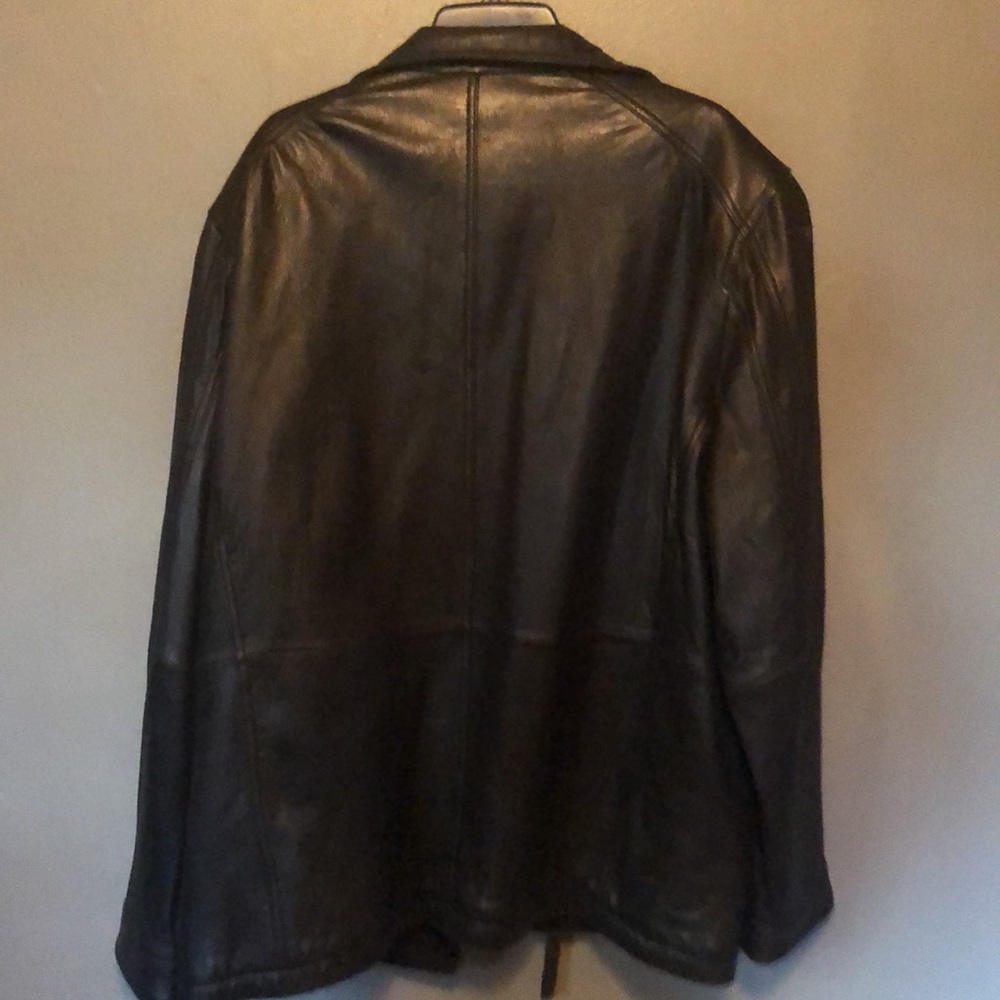 Leather Jacket. Never wore  size 3XLT - Picture 3 of 7
